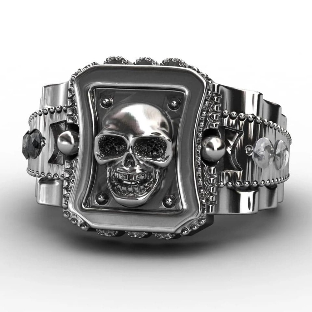 New collection skull ring size 8